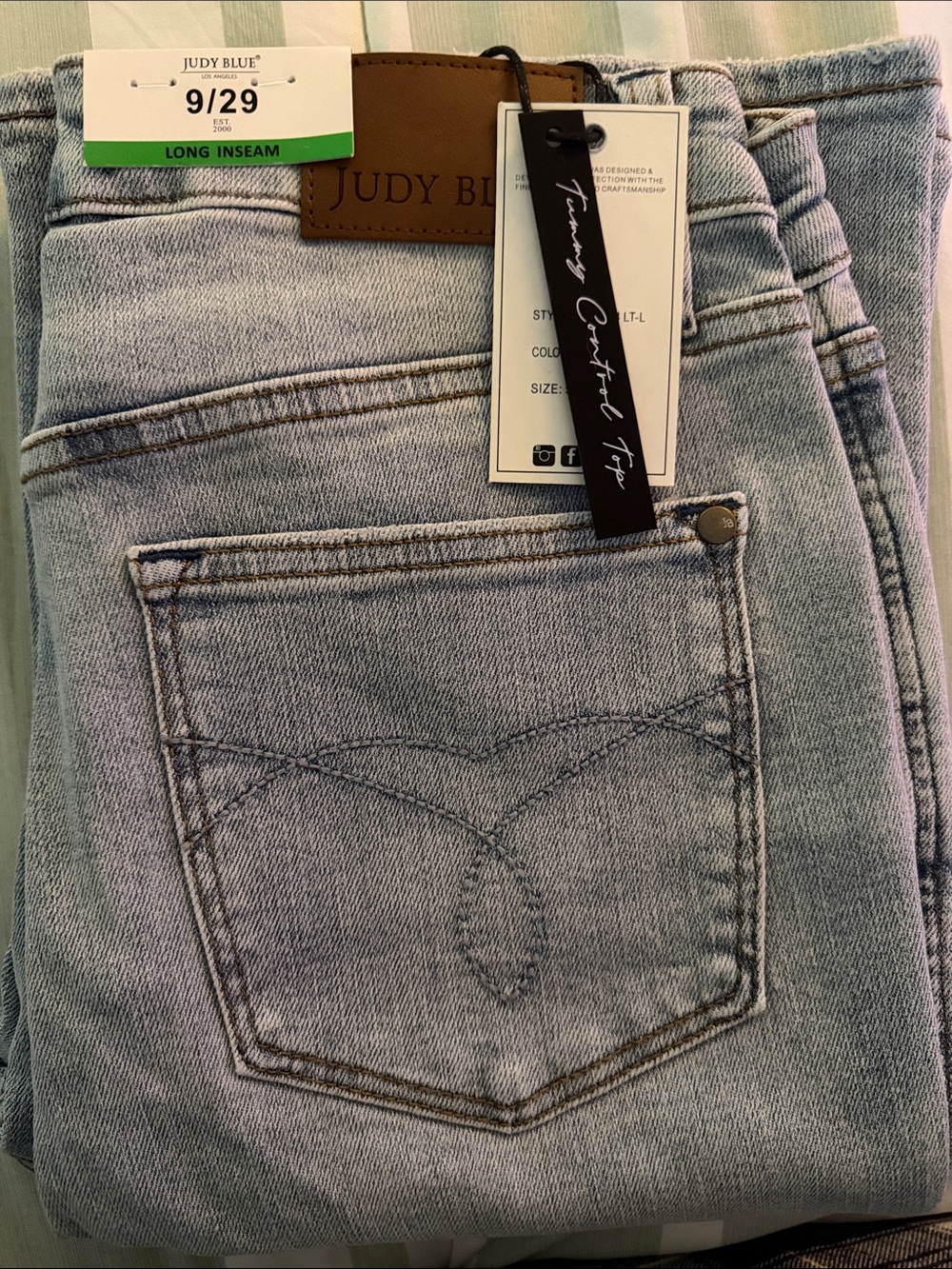 Judy Blue Light Blue High-Rise Jeans - Long Inseam